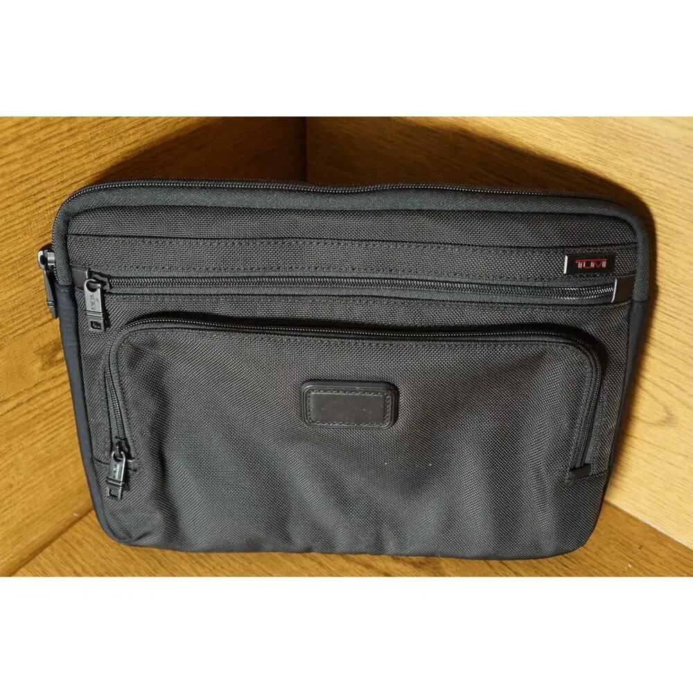 TUMI Alpha 2 3 Bravo Ballistic Nylon Padded Tablet iPad Case Sleeve Black